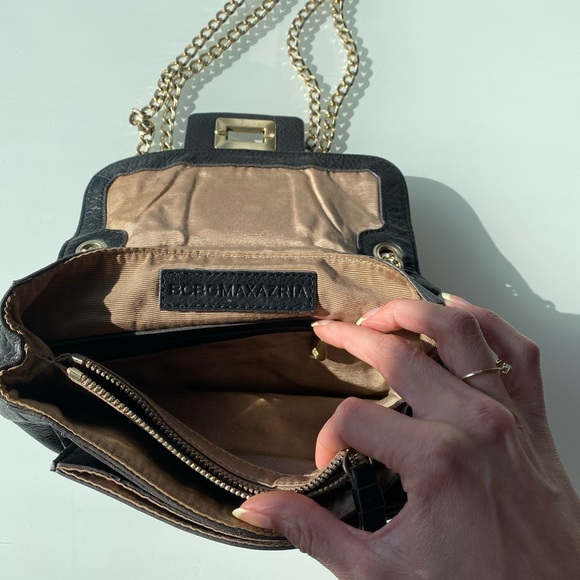 BCBG MaxAzria Leather Black purse - Picture 6 of 6
